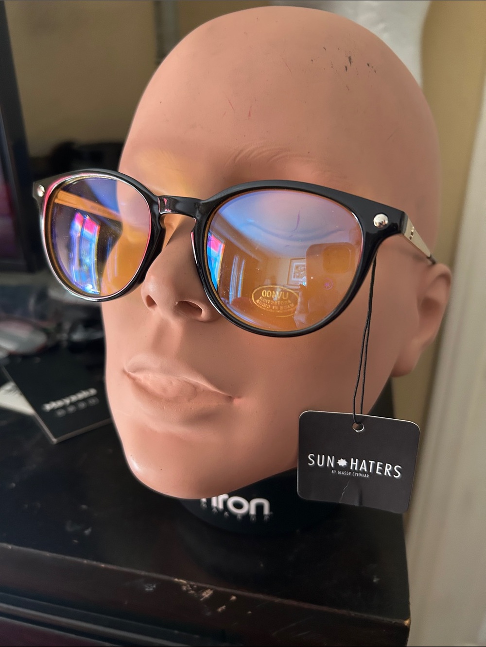Sunglasses with Orange-Blue Mirror Lenses